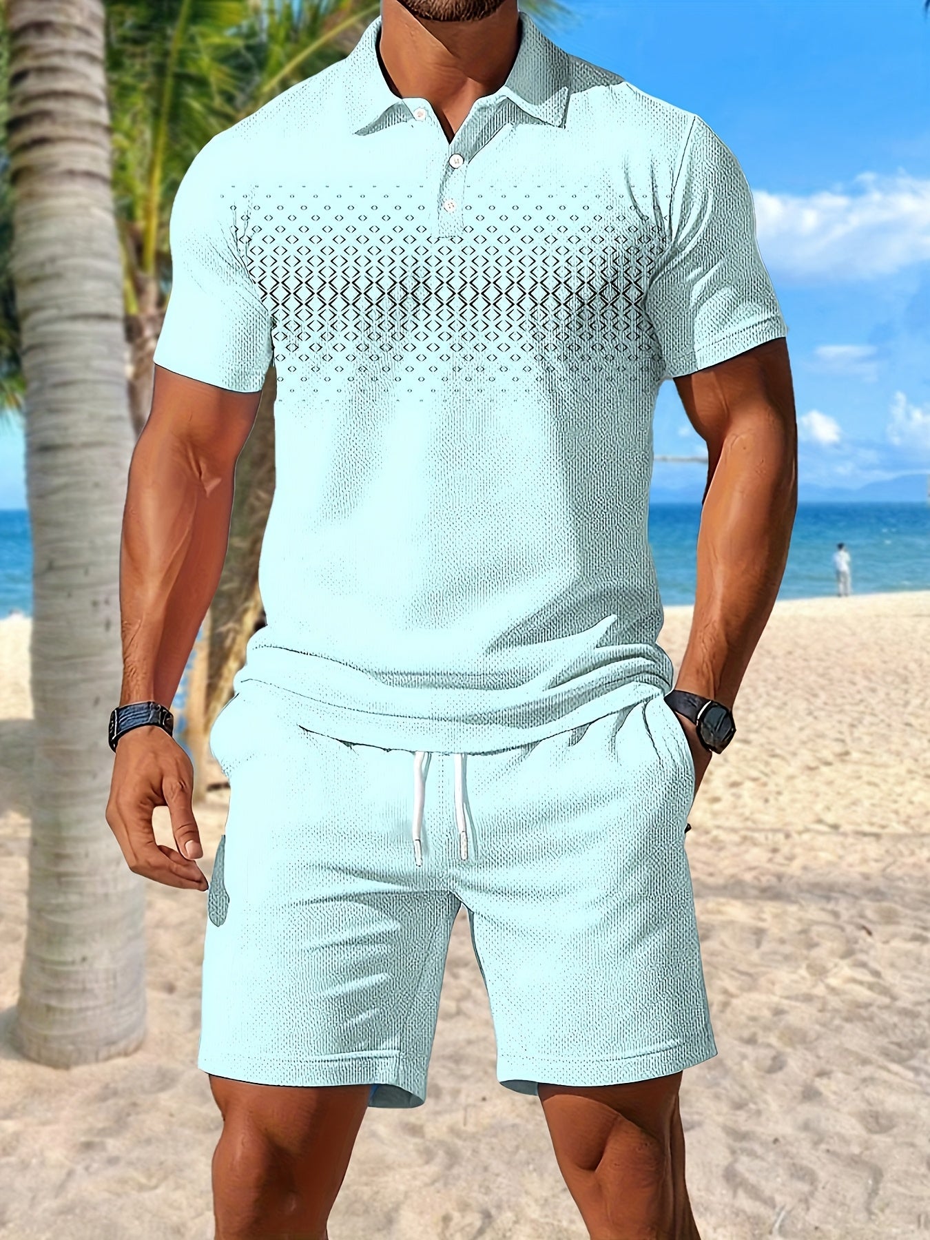 Heren - 2-delige Zomersportset - Sneldrogende Meshstof - Actieve Kleding - ZOMERSET COMFORT