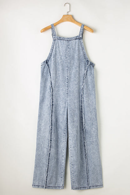 Overal - Vrouwen - Denim Mouwloze - Casual Jumpsuit - Flow
