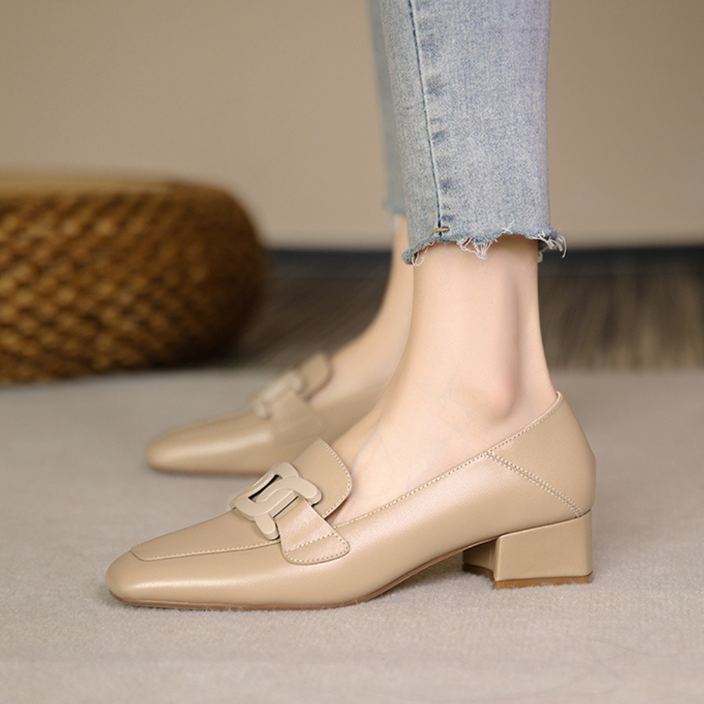 Dames - Leren Loafers - Elegant Design - Orthopedisch Comfort - Stijlvolle Dameschoen