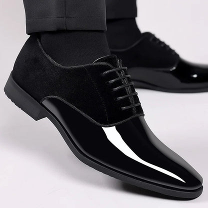 Heren - Veterschoenen - Glanzende Neus - Stijlvolle Schoen - EGON EDGE