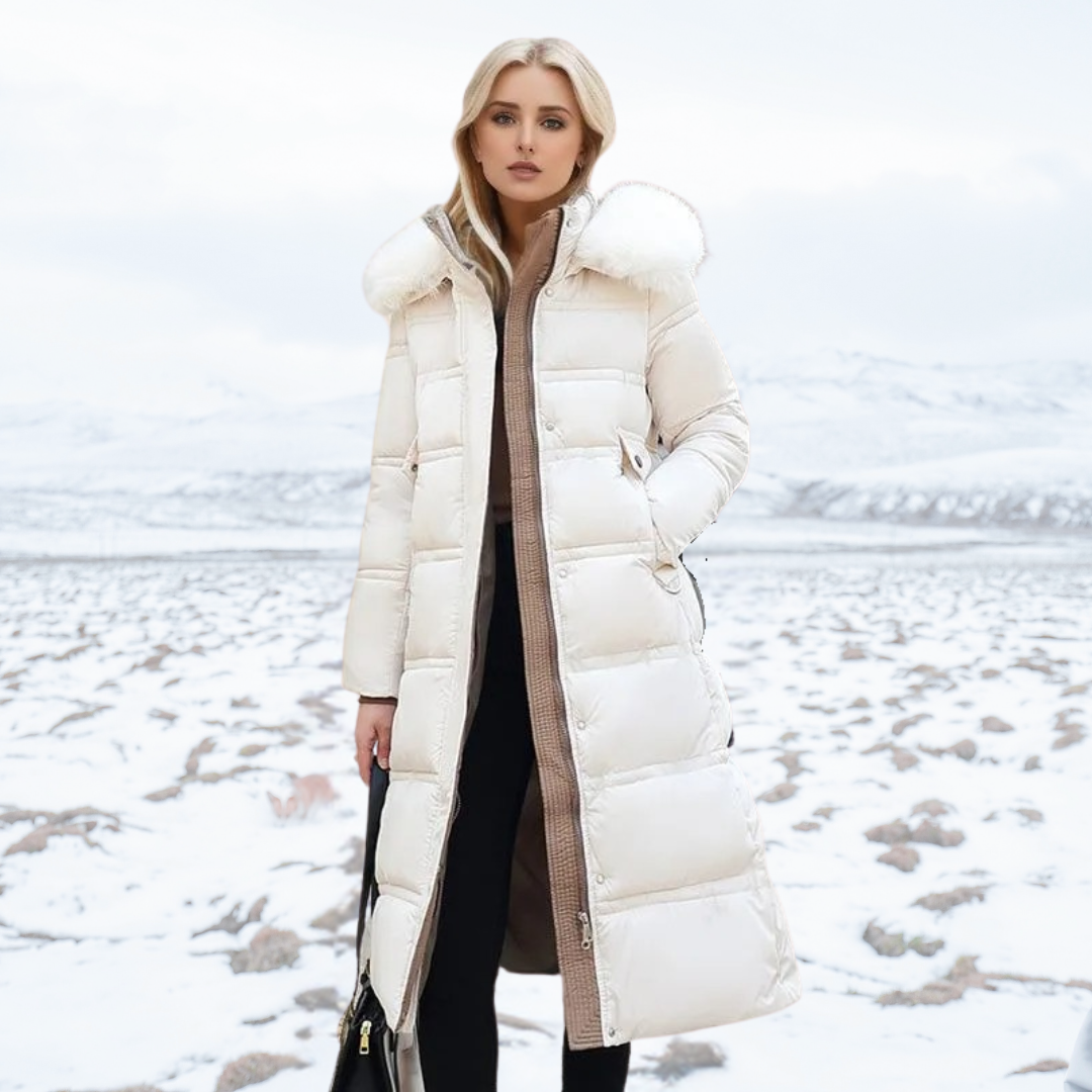 Lange Jas - Vrouwen - Capuchon Bont - Luxe Winter - Aurora