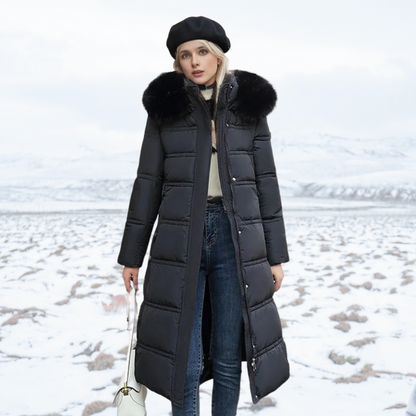 Lange Jas - Vrouwen - Capuchon Bont - Luxe Winter - Aurora