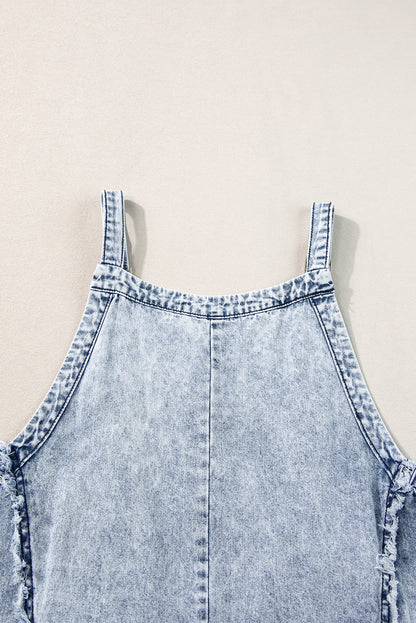 Overal - Vrouwen - Denim Mouwloze - Casual Jumpsuit - Flow