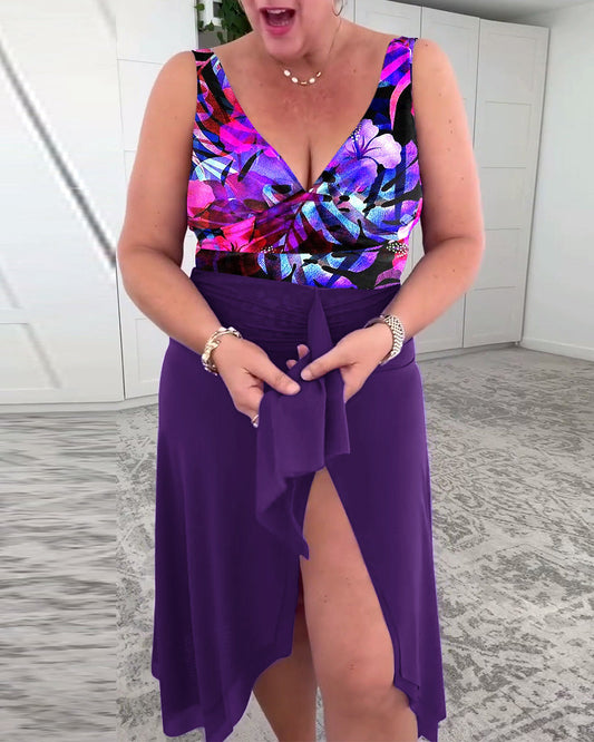 Badpak - Dames - Kleurige Bloemenprint - Vakantie Outfit - ZOMER STIJL