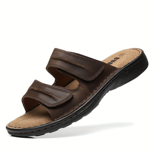 Heren - Slip-On Sandalen - Imitatieleer - Ademend Comfort - Zomerse Draagervaring