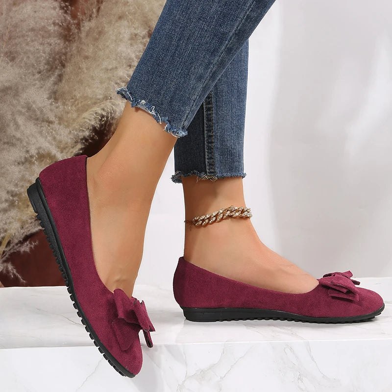 Ballerina Schoen - Dames - Zacht Leder - Elegante Stijl - CHARME DETAIL