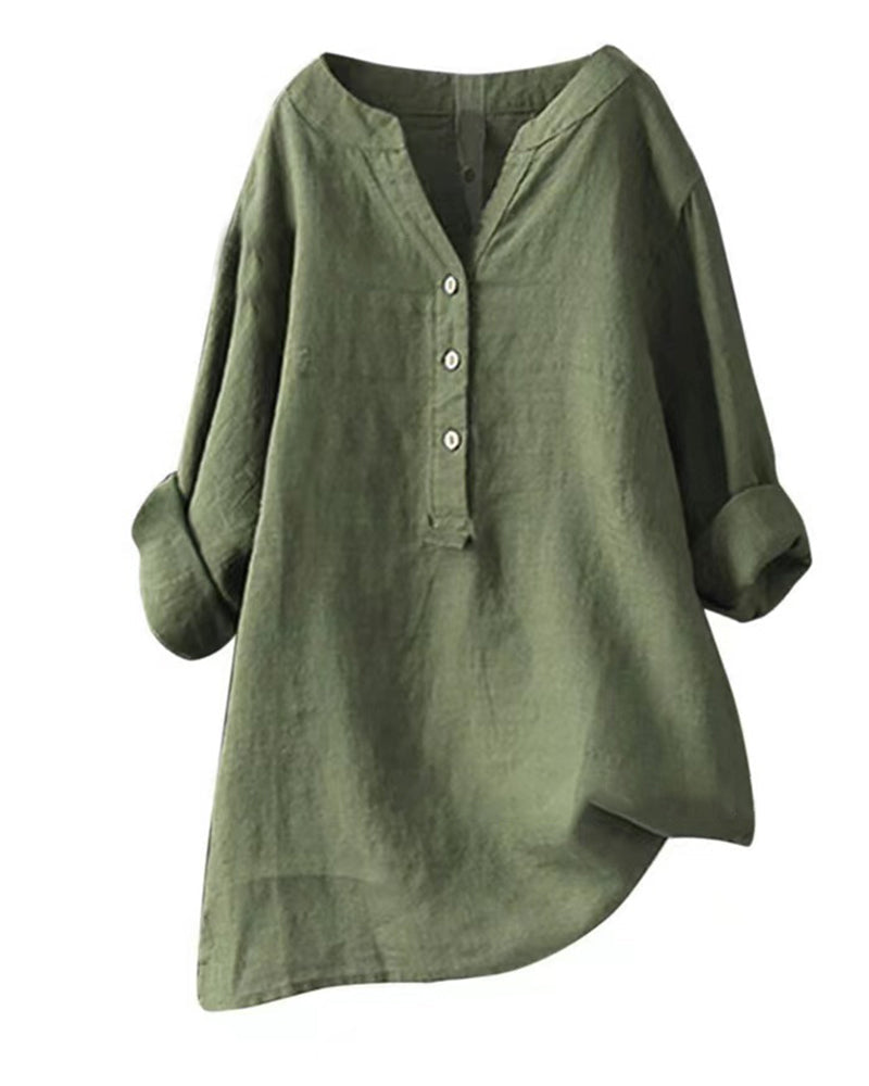 Vrouwen - Blouse met Lange Mouwen - Ademend Materiaal - Stijlvolle Mode - GABI EDGE