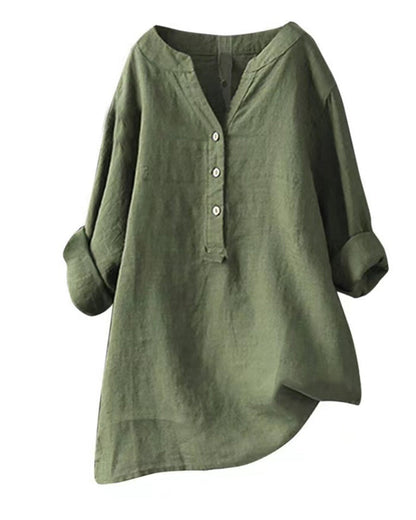 Vrouwen - Blouse met Lange Mouwen - Ademend Materiaal - Stijlvolle Mode - GABI EDGE