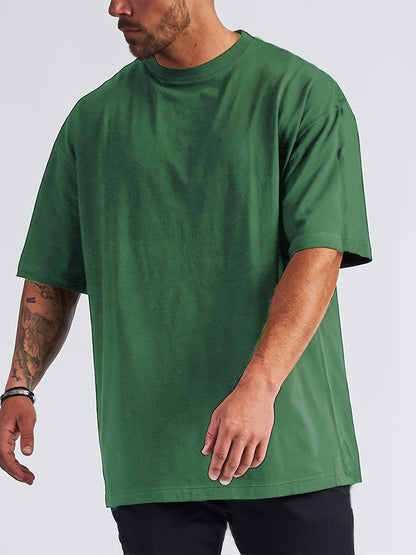 Oversized Heren T-Shirt met Verlaagde Schoudernaden voor een Relaxte Look – MALCOLM CLASSIC