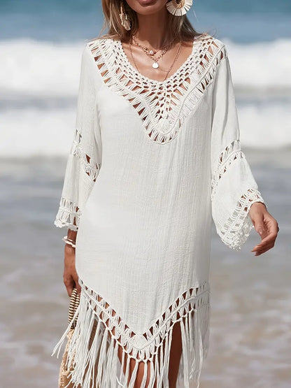 Vrouwen - Strand Overhemd - Haakwerk - Zwemkleding Overhemd - ZOMERDREAM