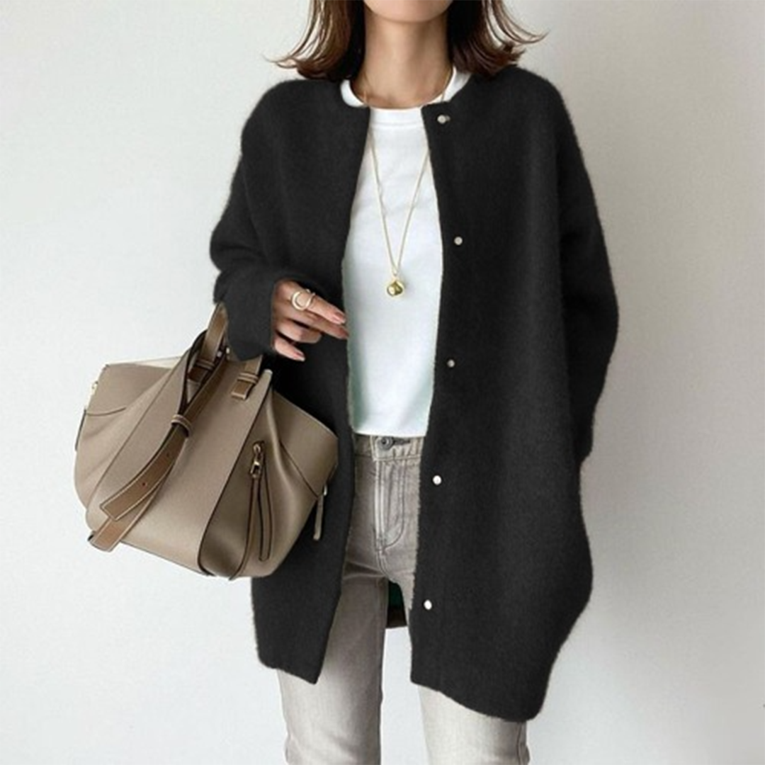 Oversized Brei Jas - Dames - Zachte Stof - Brei Jas - LIV