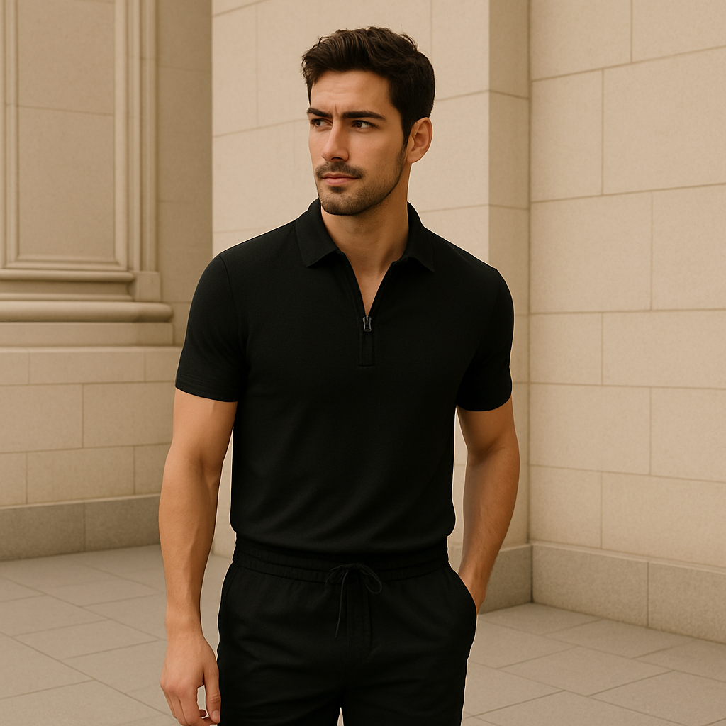 Casual heren zomerset met T-shirt en korte broek – ArvenCo ChillSet