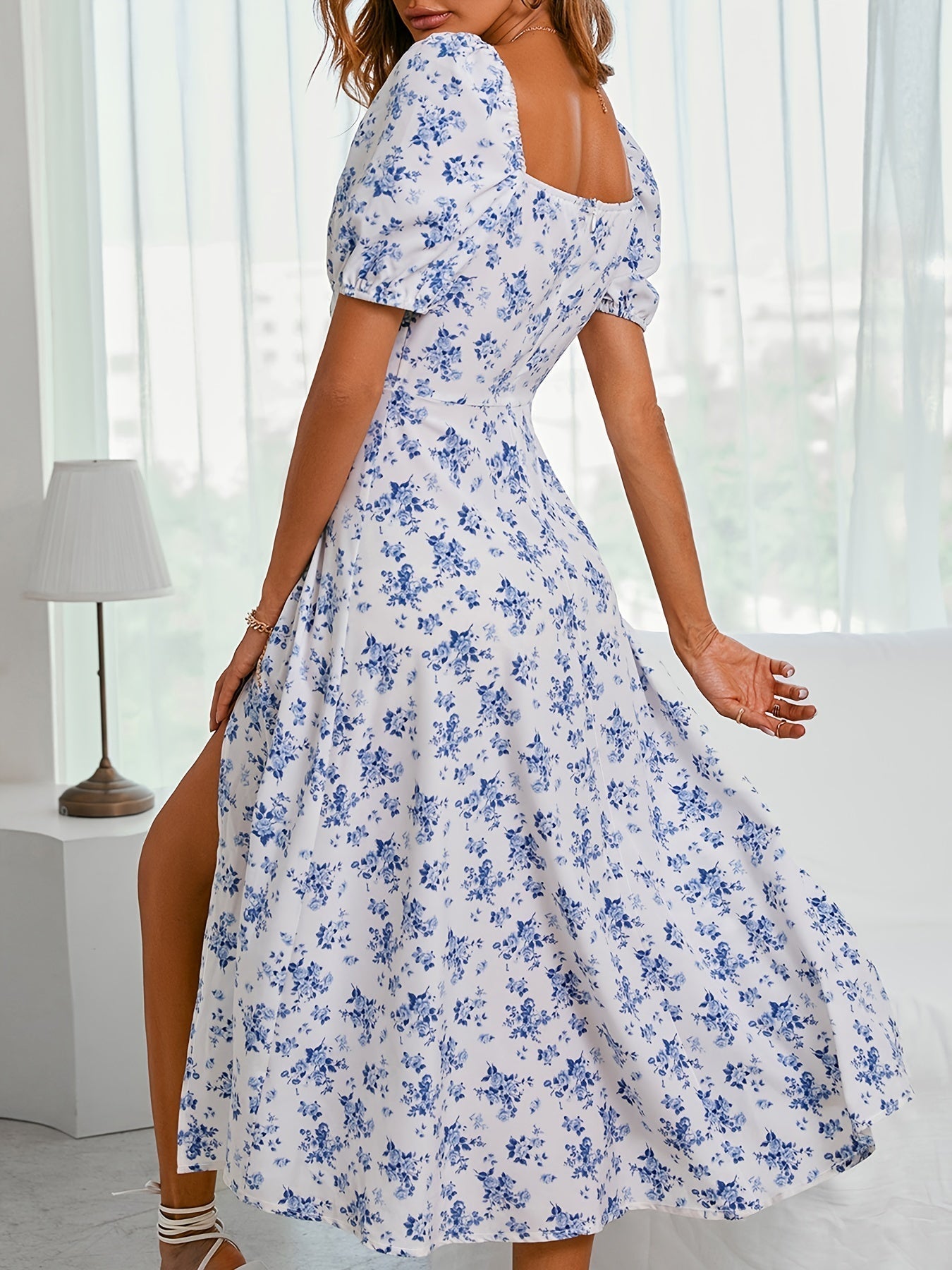 Vrouwen - Maxidress - Polyester - Bloemenprint - ZOMERDREAM
