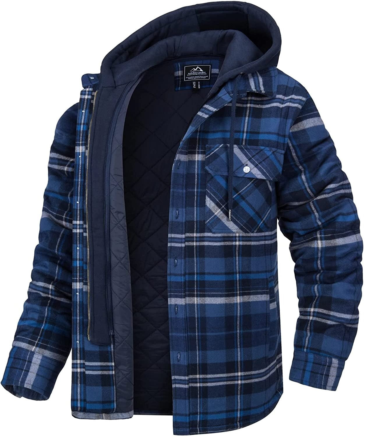 Jas - Heren - Geruit Capuchon En Rits - Casual Jasje - Urban