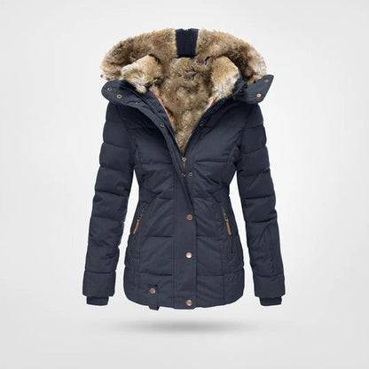 Gewatteerde Jas - Dames - Fleece Capuchon - Warmjas - Noor