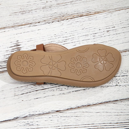 Vrouwen - Flat Sandalen - Elastische Enkels - Orthopedische Sandalen - BOHO COMFORT