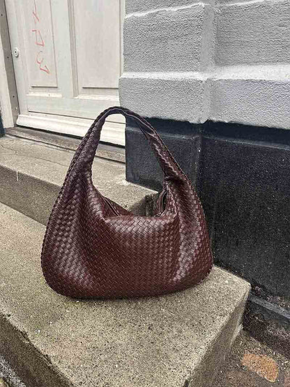 Vrouwen - Grote Shopper - Gevlochten Materiaal - Stijlvolle Handtas - ELEGANTE SHOPPER