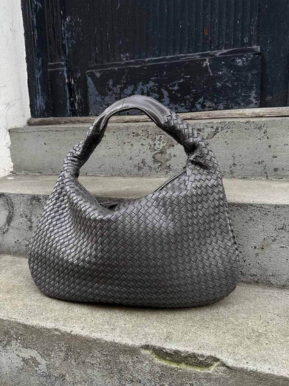 Vrouwen - Grote Shopper - Gevlochten Materiaal - Stijlvolle Handtas - ELEGANTE SHOPPER