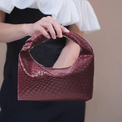 Vrouwen - Gevlochten Handtas - Woven - Compact Ontwerp - Stijlvolle Accessoire