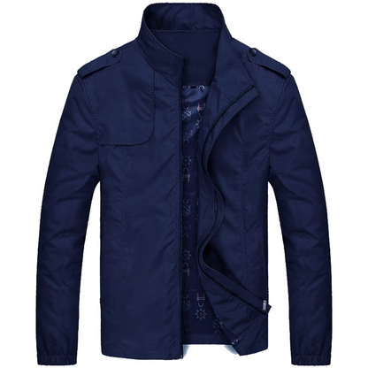 Herenjasje met Opstaande Kraag en Schouderdetails voor Een Moderne Look – RENATO STYLE