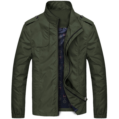 Herenjasje met Opstaande Kraag en Schouderdetails voor Een Moderne Look – RENATO STYLE