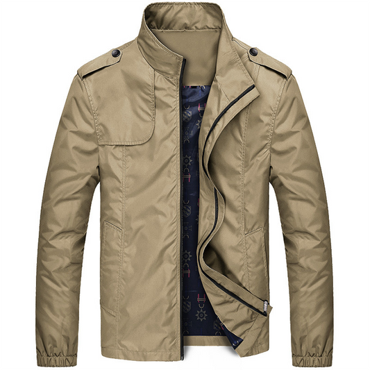 Herenjasje met Opstaande Kraag en Schouderdetails voor Een Moderne Look – RENATO STYLE