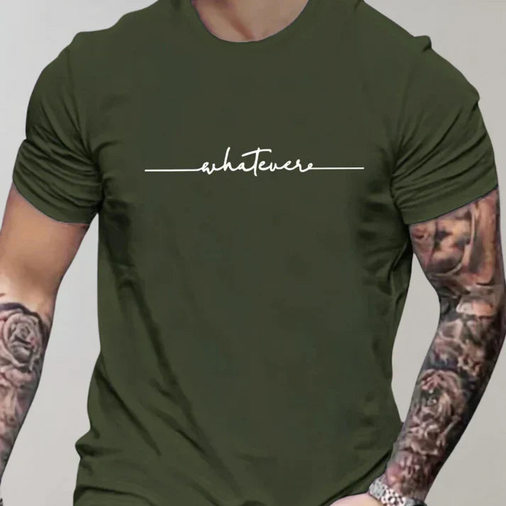 Heren - Casual T-shirt - Katoen - Comfortabel Ontspannen - T-SHIRT CARLOS