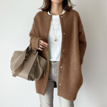 Oversized Brei Jas - Dames - Zachte Stof - Brei Jas - LIV