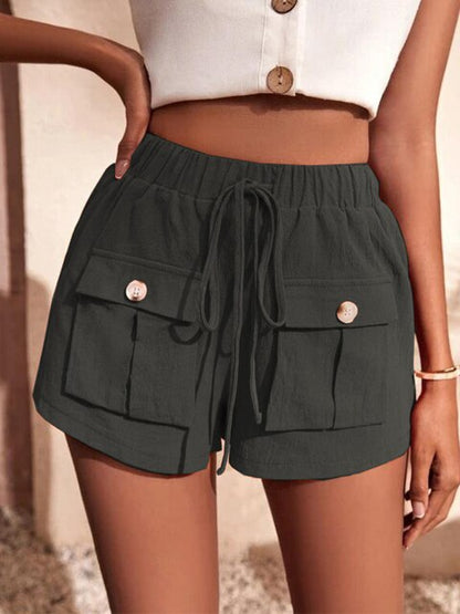 Dames - Casual Zomershort - Katoenmix - Lichtgewicht Comfort - STIJLVOLLE ZOMERSHORT