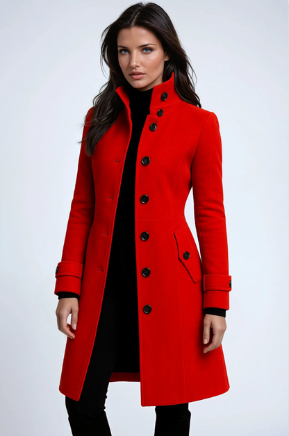 Trenchcoat - Vrouwen - Hoge Kraag - Dames Winterjas - Sandy