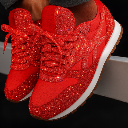 Sneakers - Dames - Glitterlook - Stijlvol Comfort - Nova