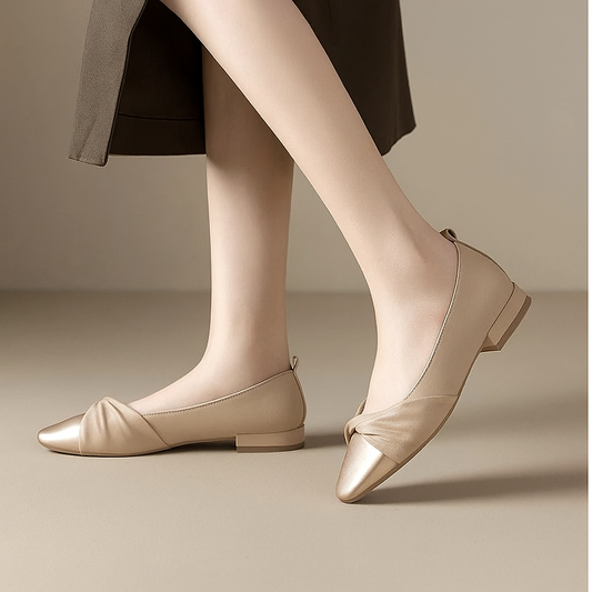 Lage Hak - Dames - Zacht Leer - Damesschoen - Puntige Pumps