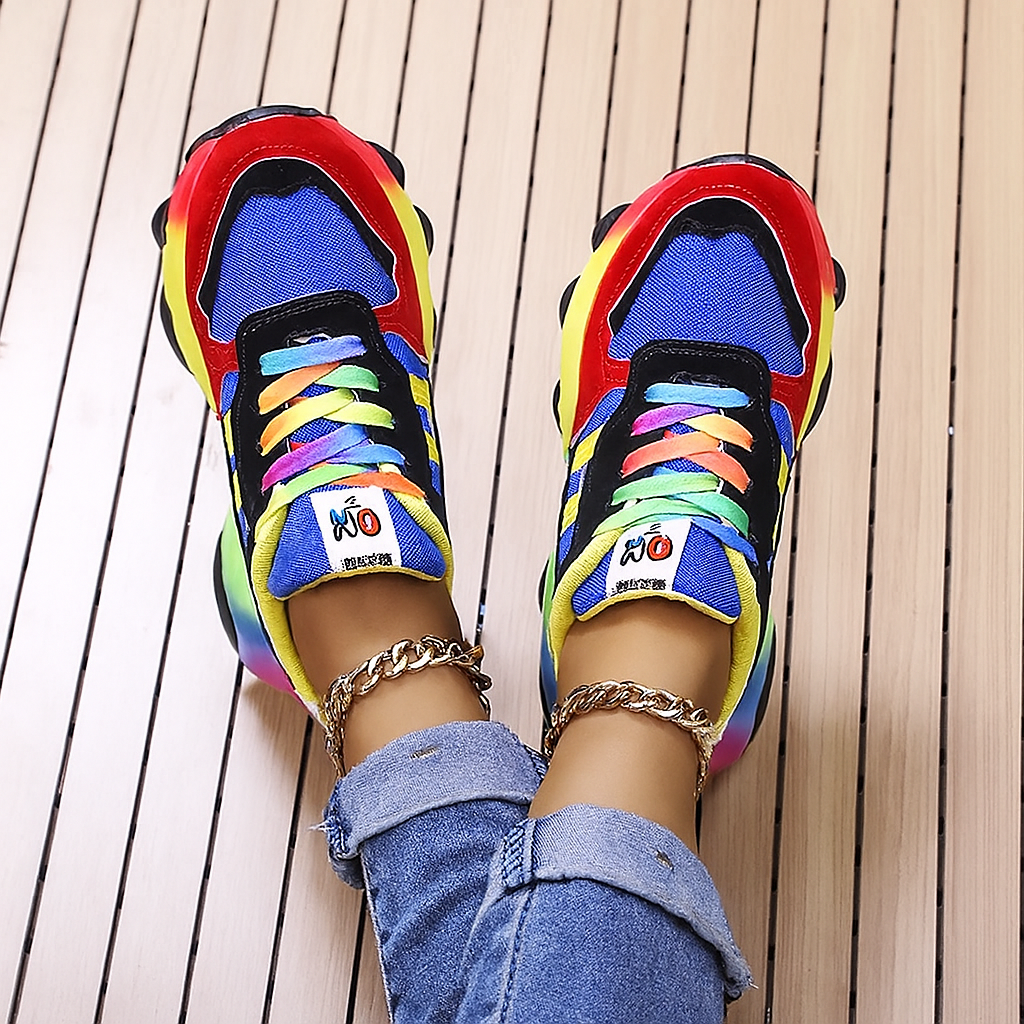 Sneakers - Vrouwen - Imitatiesuede - Kleurrijke - COLORSTEP
