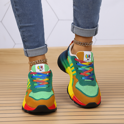 Sneakers - Vrouwen - Imitatiesuede - Kleurrijke - COLORSTEP