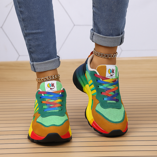 Sneakers - Vrouwen - Imitatiesuede - Kleurrijke - COLORSTEP