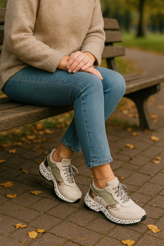 Sneaker - Dames - Gouden Glitter - Glitter Sneaker - Nova
