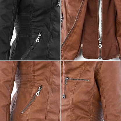 Leren Jas - Dames - Capuchon - Capuchon Leren Jas - Capuchon