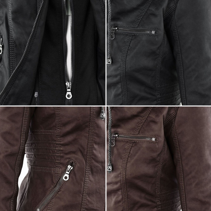 Leren Jas - Dames - Capuchon - Capuchon Leren Jas - Capuchon