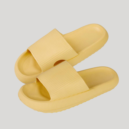 Dames - Traagschuim Teenslippers - Zachte Ondersteuning - Comfortabel Voetbed - PUFFWALK SLIPPERS