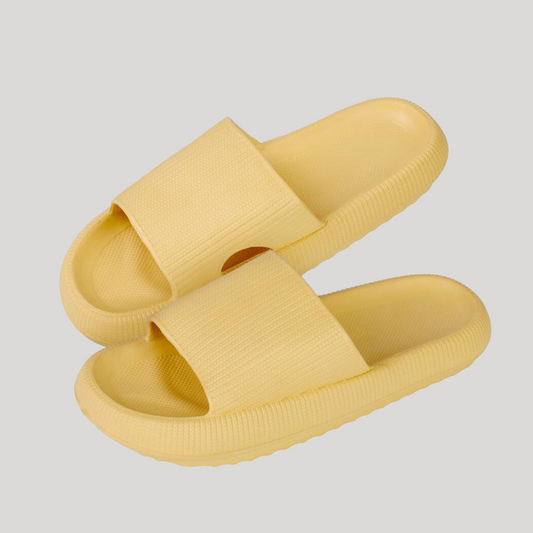 Dames - Traagschuim Teenslippers - Zachte Ondersteuning - Comfortabel Voetbed - PUFFWALK SLIPPERS