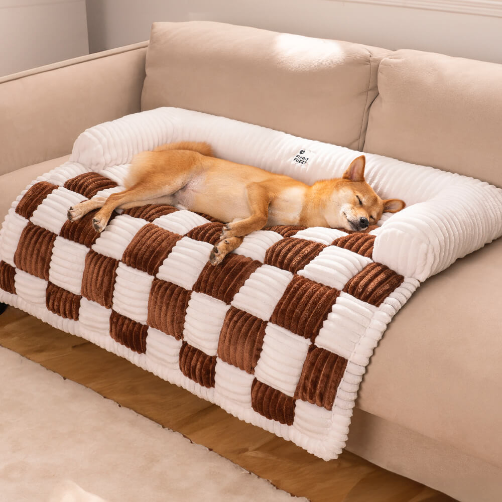 PAWGUARD - Comfortabele en stijlvolle geruite hoes ter bescherming van je bank