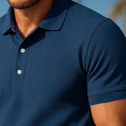 Eadric | Zomerset Heren met Polo en Short in Ademend Ton-sur-Ton Design 6