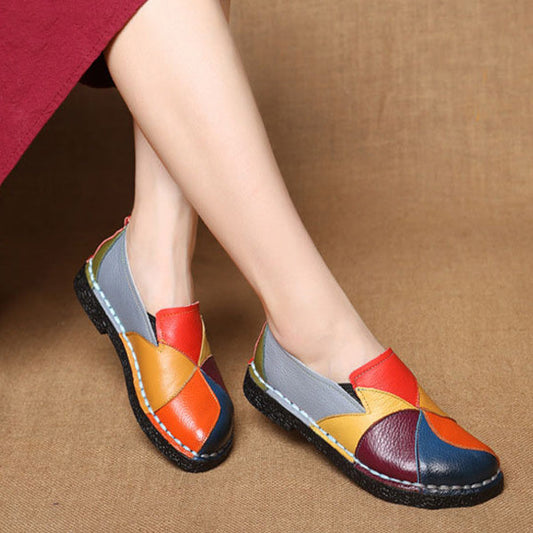Vrouwen - Kleurrijke Patchwork Loafers - Lichtgewicht Comfort - Dagelijkse Schoenen - MOSAIC LOAFER