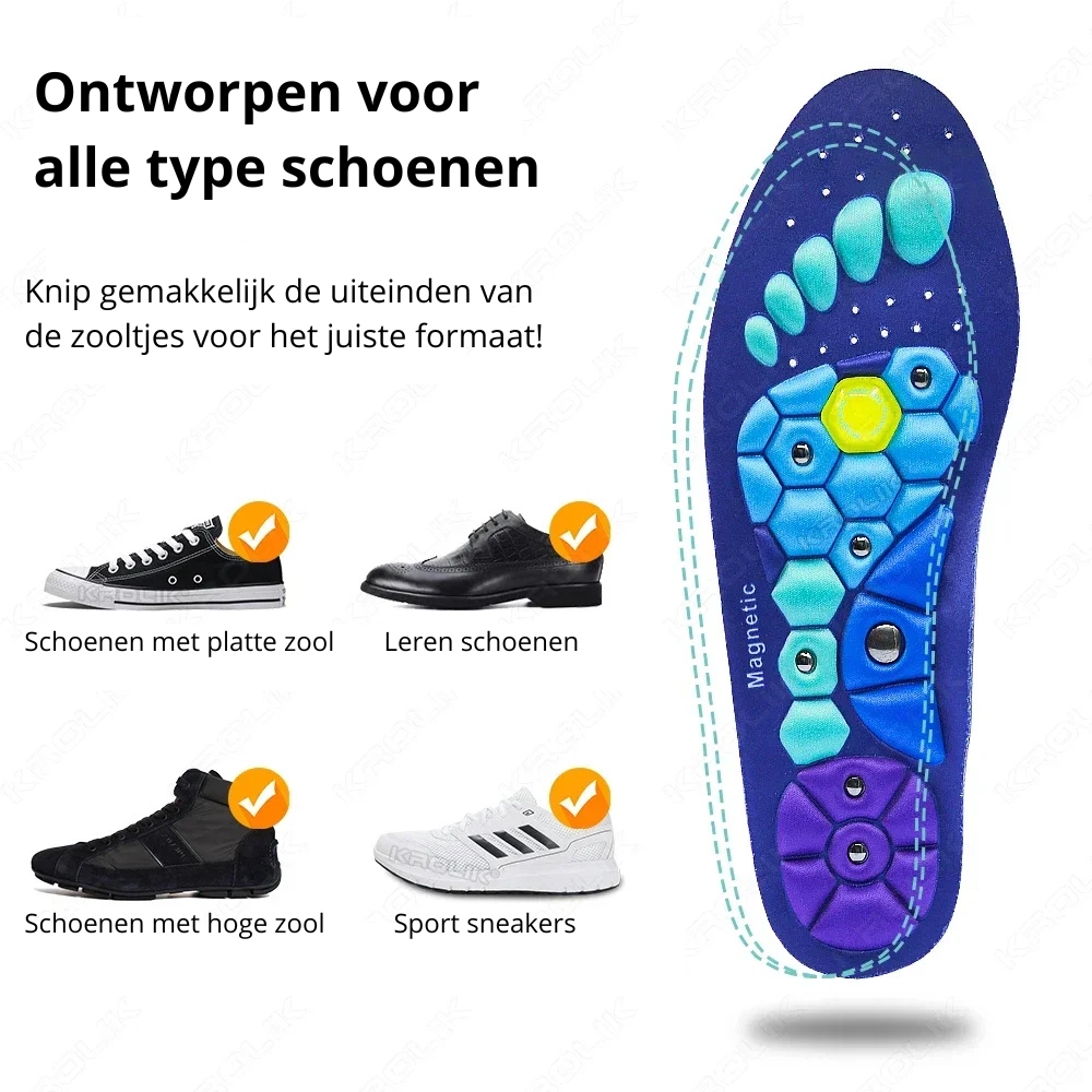 Magnetische acupressuur inlegzolen voor natuurlijke stimulatie – BALANSTEP REFLEX