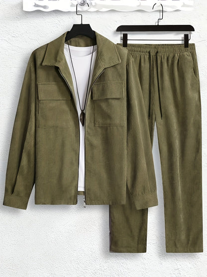 Heren Tweed Set - Men - Zachte Stoffen - Herfstlook - Herfst