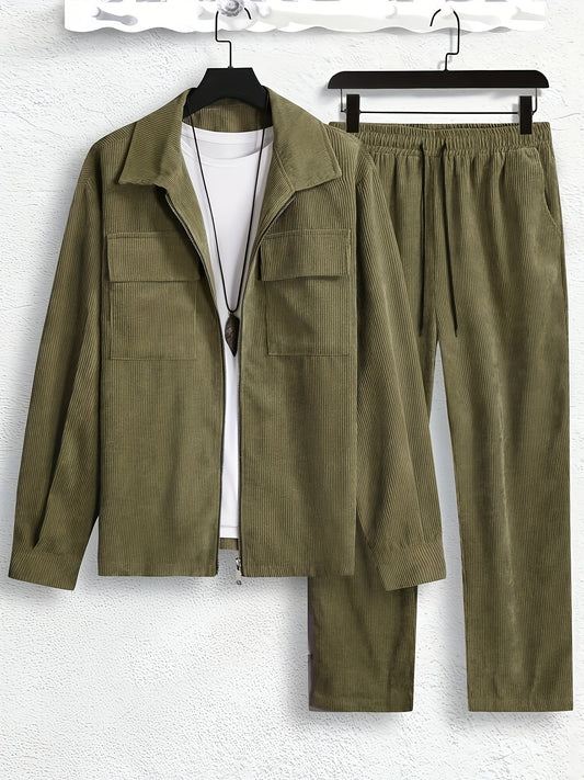 Heren Tweed Set - Men - Zachte Stoffen - Herfstlook - Herfst