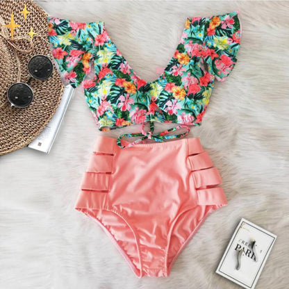 Dames - Bikini Set - Hoge Taille - Comfortabele Zwemkleding - Zomer Must-Have