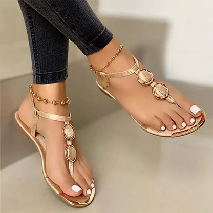 Luxe dames sandalen met strassdetails en comfortabele pasvorm – SELENE SHINE