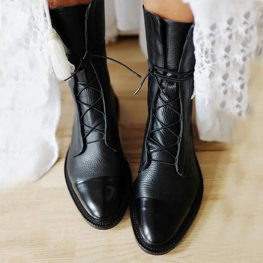 Leren Laarzen - Vrouwen - Leer - Dames Laarzen - Elora