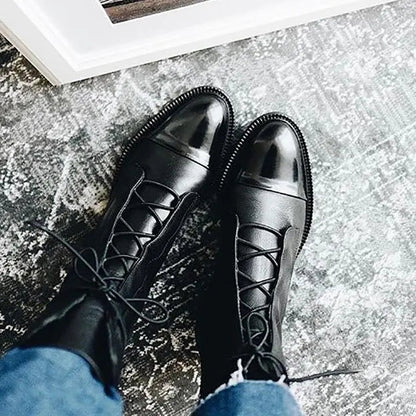Veterlaarzen - Dames - Premium Leren - Leren Laarzen - Nova